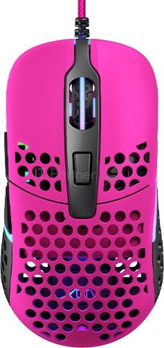 Игровая мышь Xtrfy M42 розовая (5 кнопок, OMRON, Pixart 3389, 16000 dpi, RGB подсветка, USB)