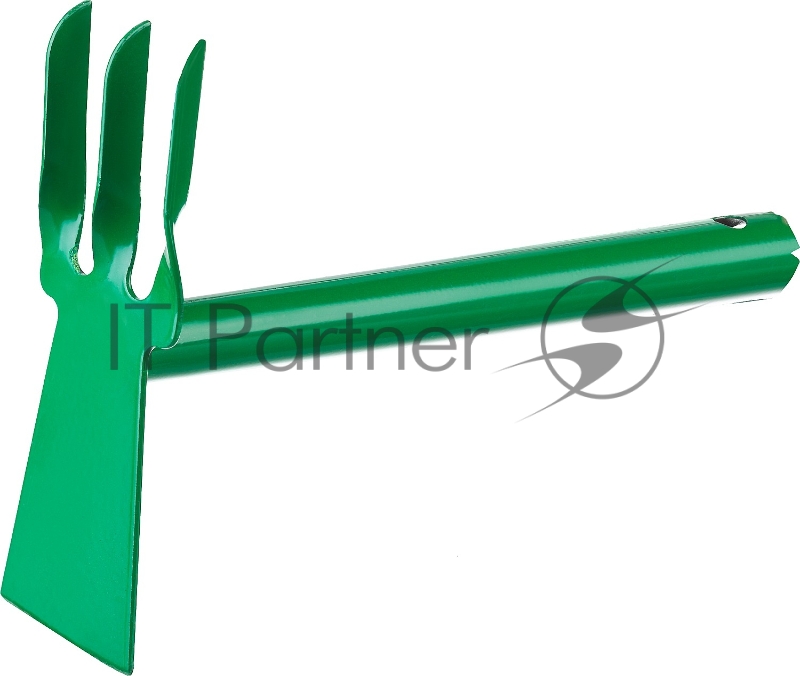 Мотыга-рыхлитель РОСТОК 421424 с металлической ручкой. лопатка+3 зуба прямая