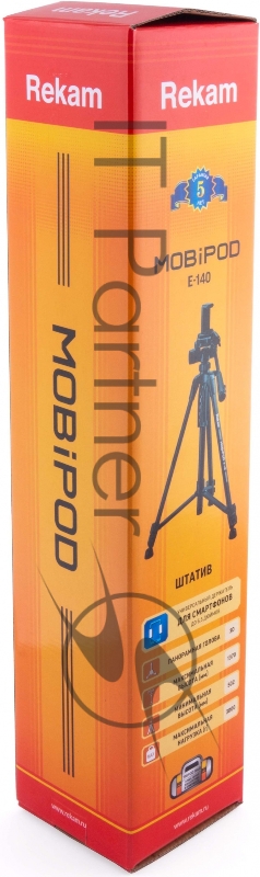 Штатив Rekam MOBIPOD E-140 универсальный черный (890гр.)