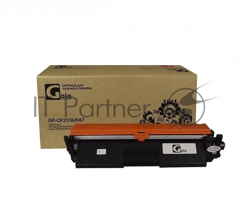 Картридж GP-CF217A/047 (№17A) для принтеров HP LaserJet Pro M101/M102/M102w/M129/M130/M130 i-SENSYS LBP112/LBP113/MF112/MF113 1600 копий GalaPrint