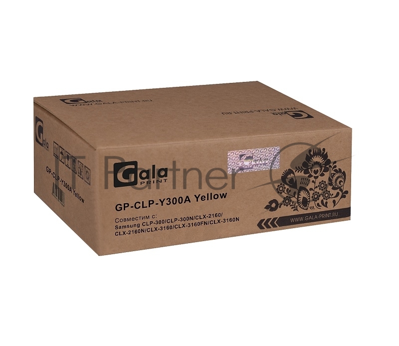 Картридж GP-CLP-Y300A для принтеров Samsung CLP-300/CLP-300N/CLX-2160/CLX- Yellow 1000 копий GalaPrint