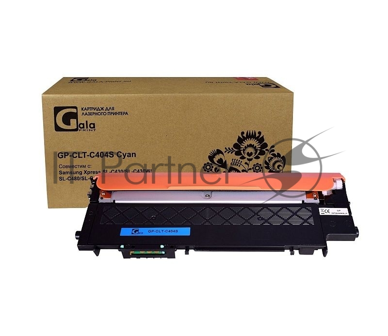 Картридж GP-CLT-C404S для принтеров Samsung Xpress SL-C430/SL-C430W/SL-C480/SL-C4 Cyan 1000 копий GalaPrint