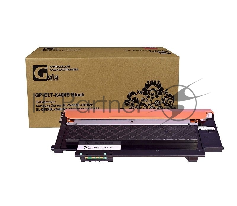 Картридж GP-CLT-K404S для принтеров Samsung Xpress SL-C430/SL-C430W/SL-C480/SL-C4 Black 1500 копий GalaPrint