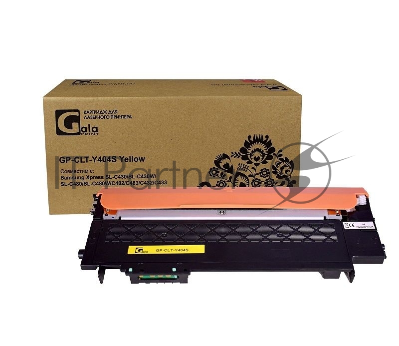 Картридж GP-CLT-Y404S для принтеров Samsung Xpress SL-C430/SL-C430W/SL-C480/SL-C4 Yellow 1000 копий GalaPrint