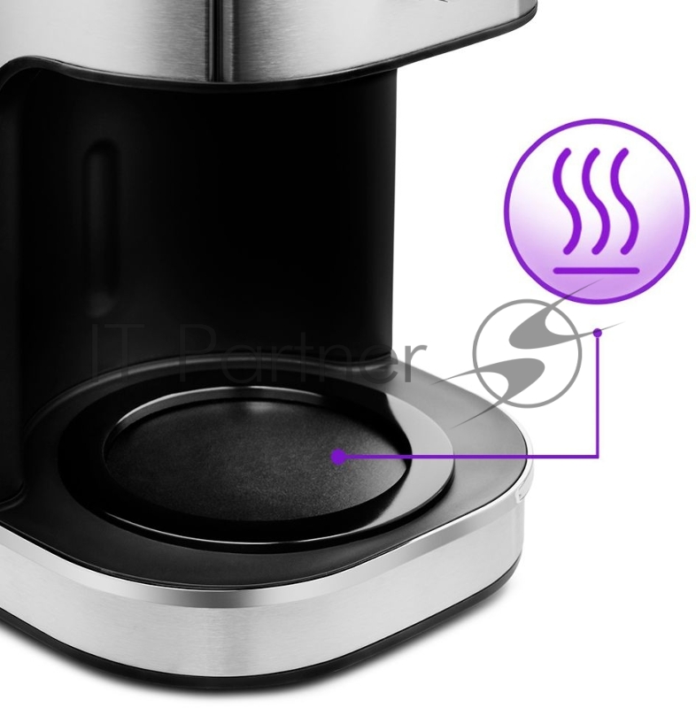 Кофеварка капельная Kitfort KT-767 1035Вт нержавеющая сталь