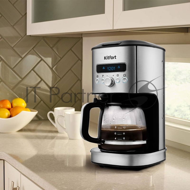 Кофеварка капельная Kitfort KT-767 1035Вт нержавеющая сталь