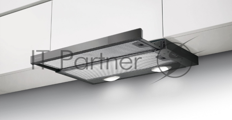 Встраиваемая вытяжка Faber GOOD, Встраиваемые в шкаф, FLEXA GLASS BK A60, м/кассета, LED, черный