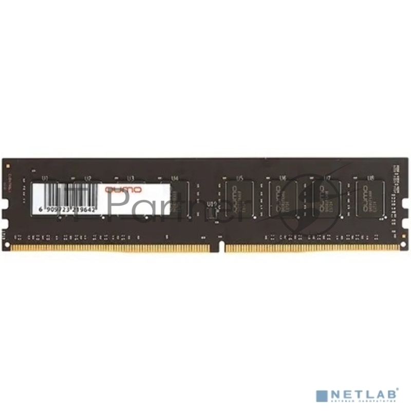 Модуль памяти DDR-4 32GB QUMO 3200MHz U-dimm CL22 1.2V 288 pin 2G*8 Dual Rank (QUM4U-32G3200N22)