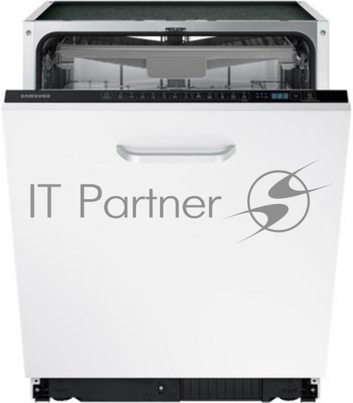 Посудомоечная машина Samsung DW60M6050BB/WT, ширина 60 см, встраиваемая, 14 комплектов посуды, сенсорное управление, 7 программ, аква-стоп, датчик протечки