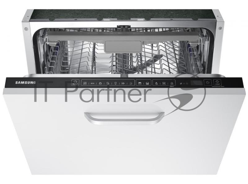 Посудомоечная машина Samsung DW60M6050BB/WT, ширина 60 см, встраиваемая, 14 комплектов посуды, сенсорное управление, 7 программ, аква-стоп, датчик протечки