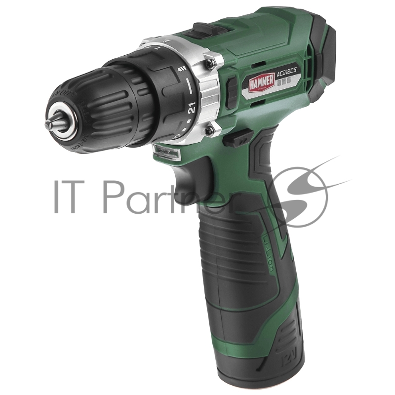 Аккум.дрель Hammer ACD12CS 12В 1x1.5Ач LiION 10мм 0-350/0-1400об/мин 26Нм