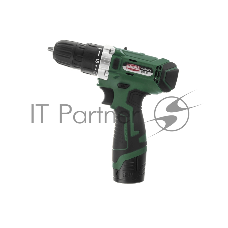 Аккум.дрель Hammer ACD12CS 12В 1x1.5Ач LiION 10мм 0-350/0-1400об/мин 26Нм