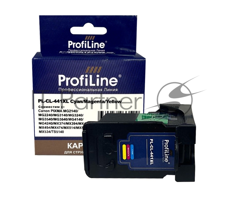 Струйный картридж PL-CL-441XL для принтеров CANON PIXMA MG2140/MG2240/MG3140/MG3240/MG с чернилами Cyan/Magenta/Yellow ProfiLine