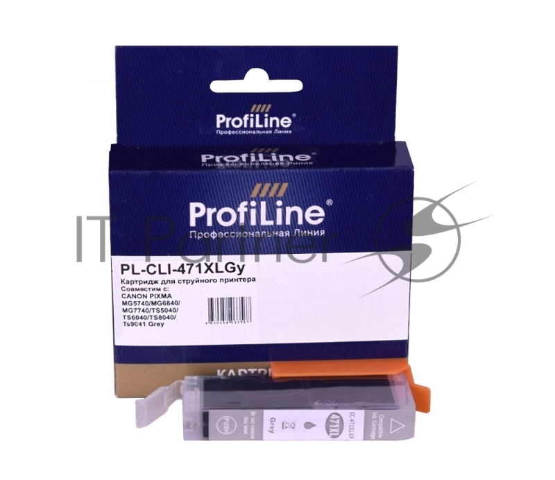 Струйный картридж PL-CLI-471 XLGY для принтеров CANON PIXMA MG5740/MG6840/MG7740/TS5040/TS с чернилами Grey ProfiLine