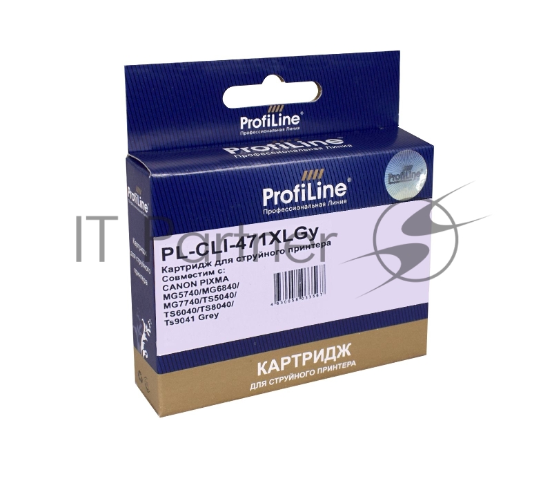 Струйный картридж PL-CLI-471 XLGY для принтеров CANON PIXMA MG5740/MG6840/MG7740/TS5040/TS с чернилами Grey ProfiLine