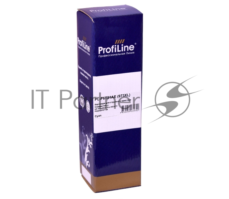 Струйный картридж PL-F6T81AE (№973XL) для принтеров HP PageWide Pro 452/477/P55250/P57750 с чернилами Cyan ProfiLine