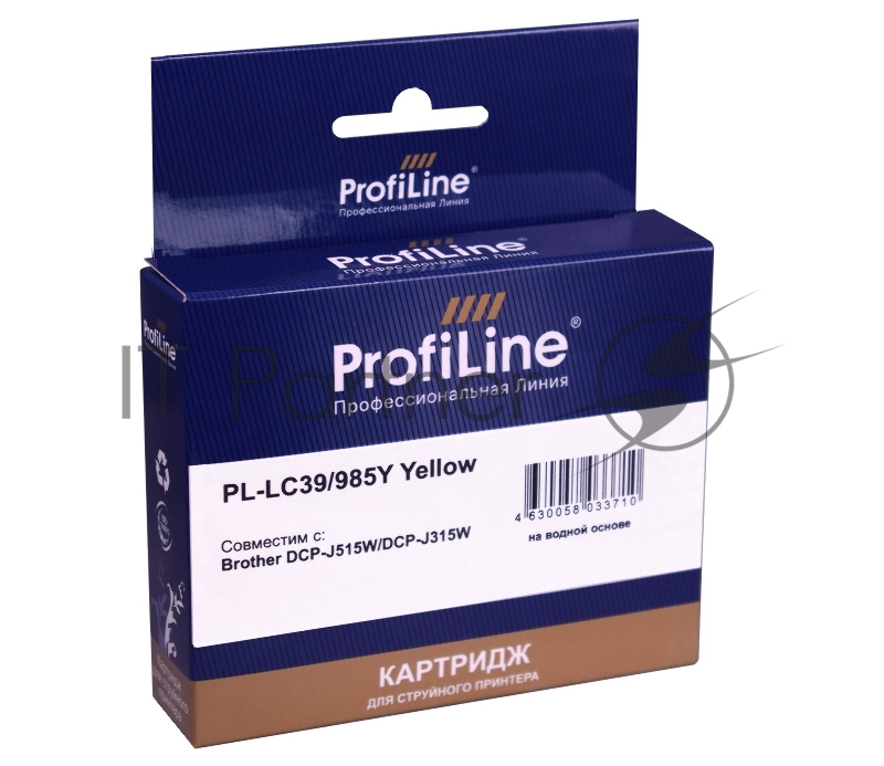 Струйный картридж PL-LC39/985Y для принтеров Brother DCP-J125/DCP-J315W/DCP-J515W/M с чернилами Yellow ProfiLine
