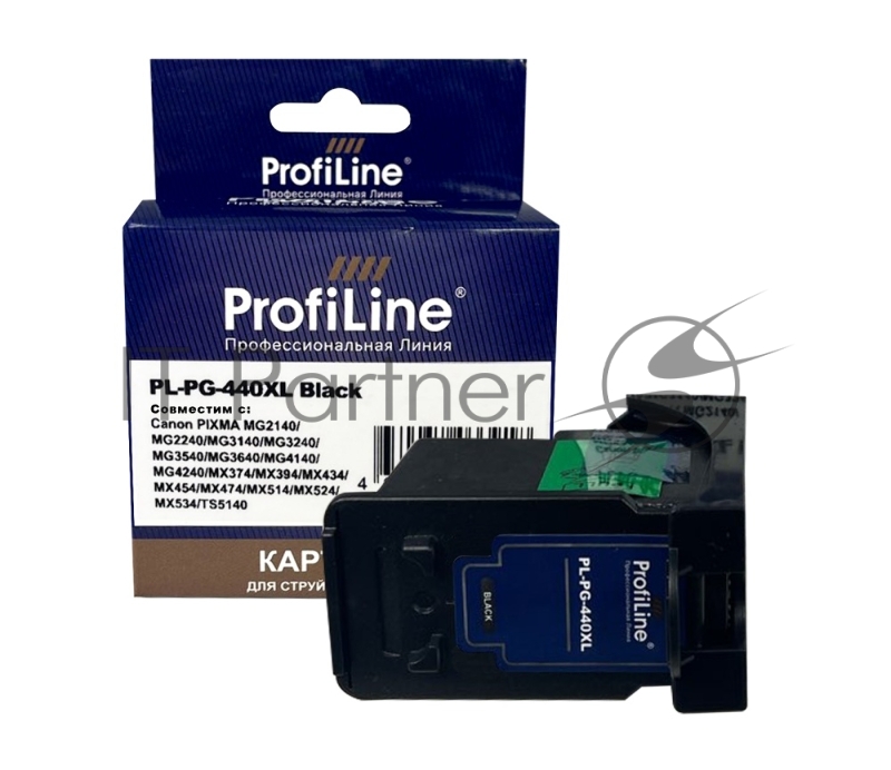 Струйный картридж PL-PG-440XL для принтеров CANON PIXMA MG2140/MG2240/MG3140/MG3240/MG с чернилами Black ProfiLine