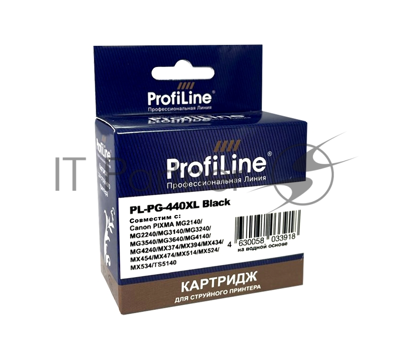 Струйный картридж PL-PG-440XL для принтеров CANON PIXMA MG2140/MG2240/MG3140/MG3240/MG с чернилами Black ProfiLine