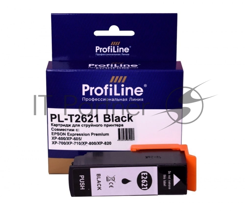 Струйный картридж PL-T1631 для принтеров EPSON WorkForce 2010/2510/2520/2530/2540/2630/ с чернилами Black ProfiLine