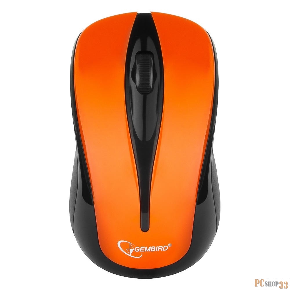 Мышь Gembird MUSW-325-O Orange USB {Мышь беспров., 2кн.+колесо-кнопка, 2.4ГГц, 1000 dpi}
