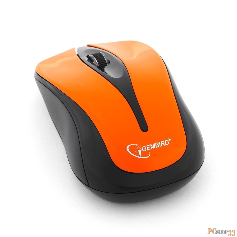 Мышь Gembird MUSW-325-O Orange USB {Мышь беспров., 2кн.+колесо-кнопка, 2.4ГГц, 1000 dpi}