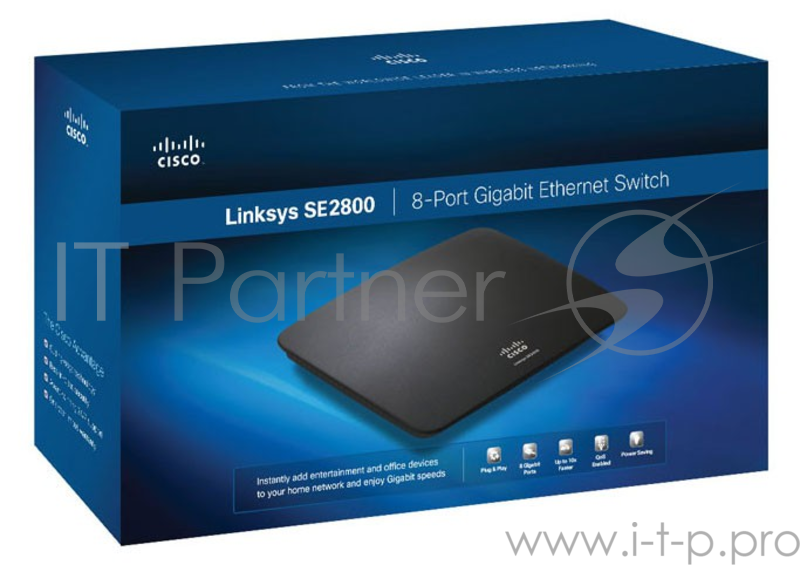 Сетевое оборудование Linksys SE2800-EU Коммутатор 8-Port Gigabit Ethernet