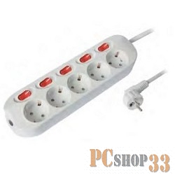 Бытовые удлинители СТАРТ (4680024810432) Сетевой удлинитель C/У S 5х1-ZDIV. с заземлением и защитой от детей сечение провода 3х1мм2. Длина провода 1,5 м.