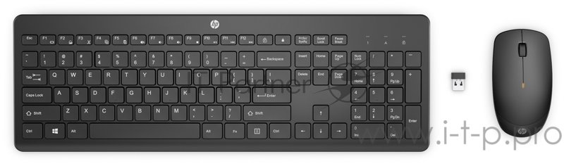 Комплект Keyboard and Mouse HP 230 Wireless Combo RUSS cons
