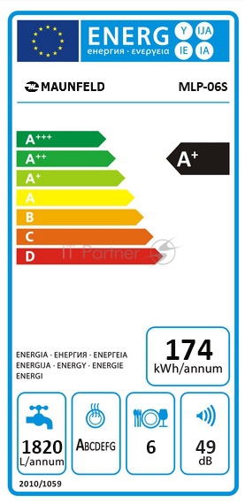 Посудомоечная бытовая машина MAUNFELD MLP-06S