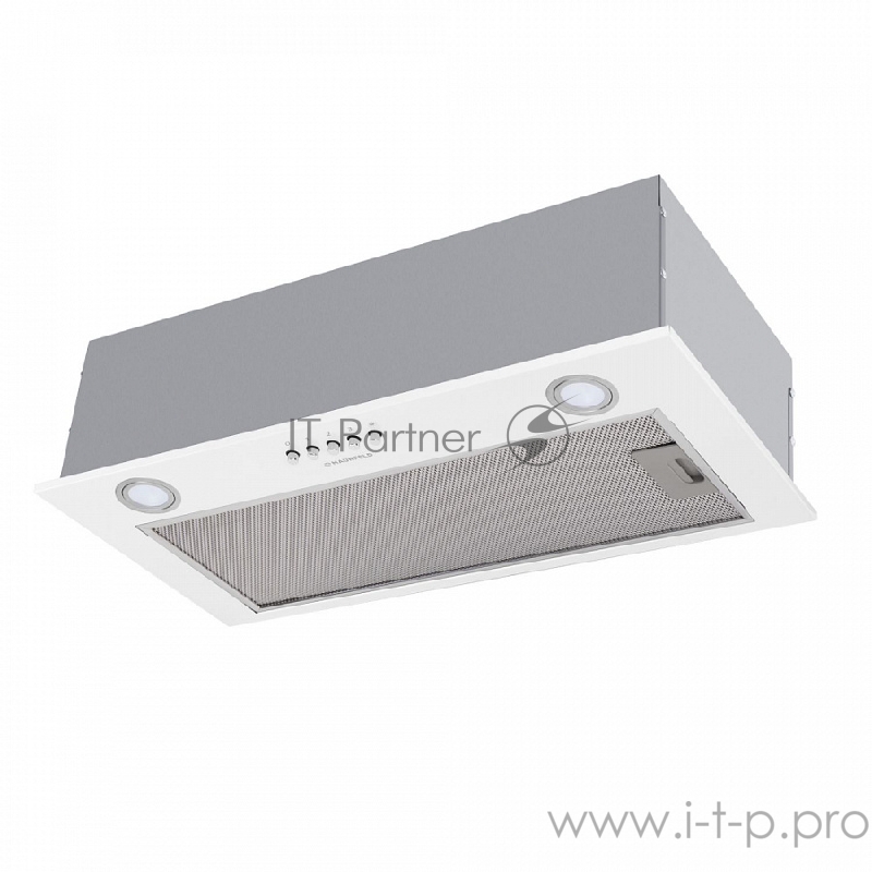 ВЫТЯЖКА MAUNFELD BOX Push 60 White ВЫТЯЖКА MAUNFELD BOX Push 60 White/ Тип: встраиваемая , Встраиваемая вытяжка. Максимальная производительность 520 м3/ч, рассчитанная на кухню до 20 м2. Низкий уровень шума 52 Дб. Кнопочное управление 3 скоростями, L