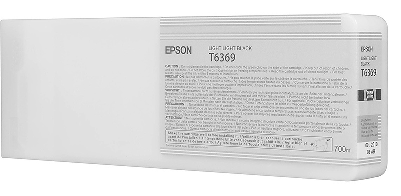 Расходные материалы EPSON C13T636900 SP 7900 / 9900 : Light Light Black 700 ml (LFP)