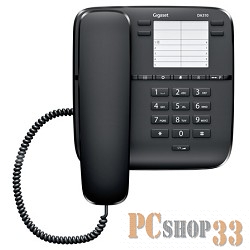 Телефон Gigaset DA310 (IM) Black. Телефон проводной (черный)