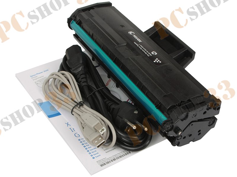 Лазерный принтер Xerox Phaser 3020BI A4, 1200x1200dpi, бело-синий (USB2.0, WiFi)