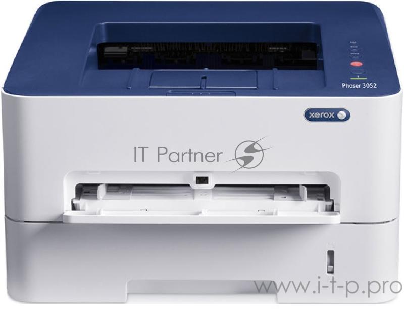 Лазерный принтер Xerox Phaser 3052V/NI A4, 600x600dpi, бело-чёрный (USB2.0, LAN, Wi-Fi)