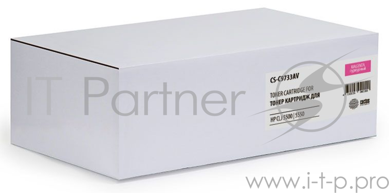 Расходные материалы CACTUS C9733A Картридж (CS-C9733AV) для Laser Jet 5500/5550, пурпурный (восстан.)