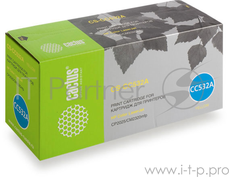 Расходные материалы CACTUS CC532A Картридж CACTUS (CS-CC532A) для Laser Jet CP2025/CM2320mfp, желтый