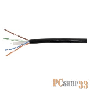 Кабели, Патч-корды ITK LC3-C604-139 Каб. вп U/UTP, кат.6 4 x 2 x 23AWG solid, LDPE, 305м, чер.
