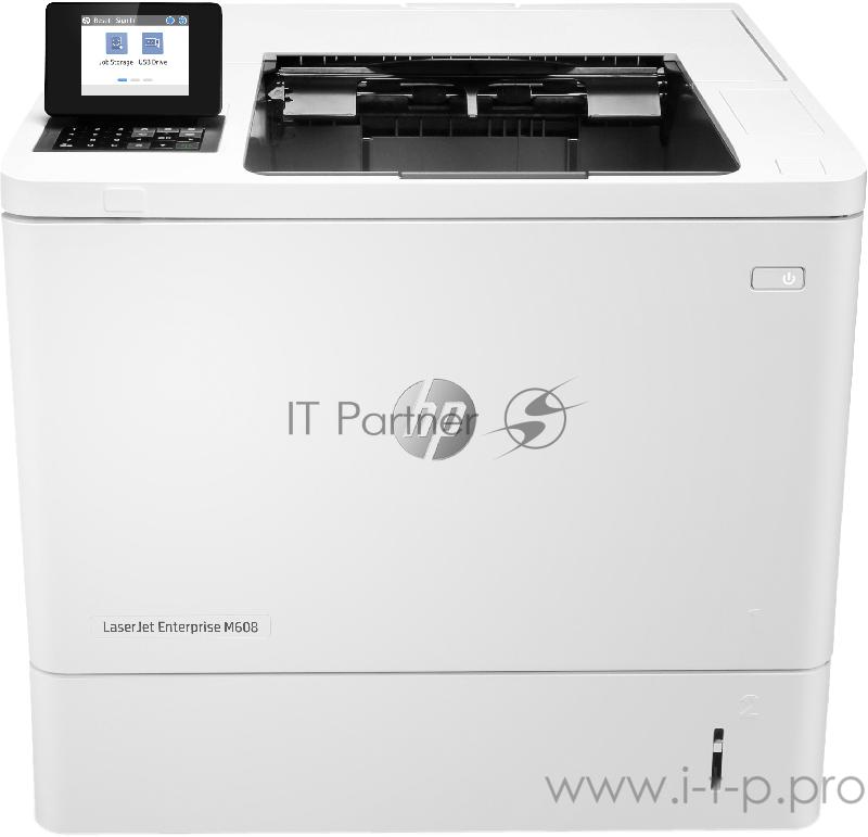 Лазерный принтер HP LaserJet Enterprise M608dn A4, 1200x1200dpi, бело-черный (USB2.0, LAN)