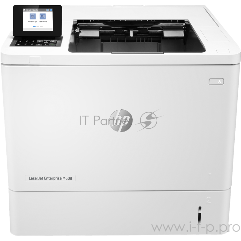 Лазерный принтер HP LaserJet Enterprise M608n A4, 1200x1200dpi, бело-черный (USB2.0, LAN)