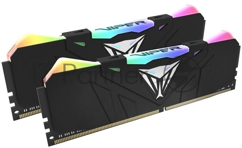 Модуль памяти Patriot DIMM DDR4 16Gb 2x8GB (pc-25600) 3200MHz Viper4 Black CL16 LED RGB PVR416G320C6K