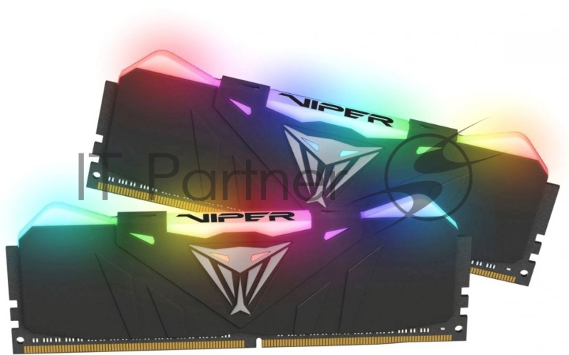 Модуль памяти Patriot DIMM DDR4 16Gb 2x8GB (pc-25600) 3200MHz Viper4 Black CL16 LED RGB PVR416G320C6K