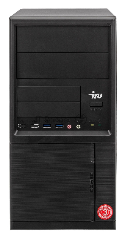 ПК IRU Home 120 MT E1 6010 (1.35)/4Gb/SSD120Gb/R2/Windows 10 Home Single Language 64/GbitEth/400W/черный