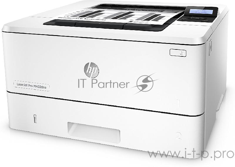 Лазерный принтер HP LaserJet Pro M402dne A4, 1200x1200dpi, белый (USB2.0, LAN)