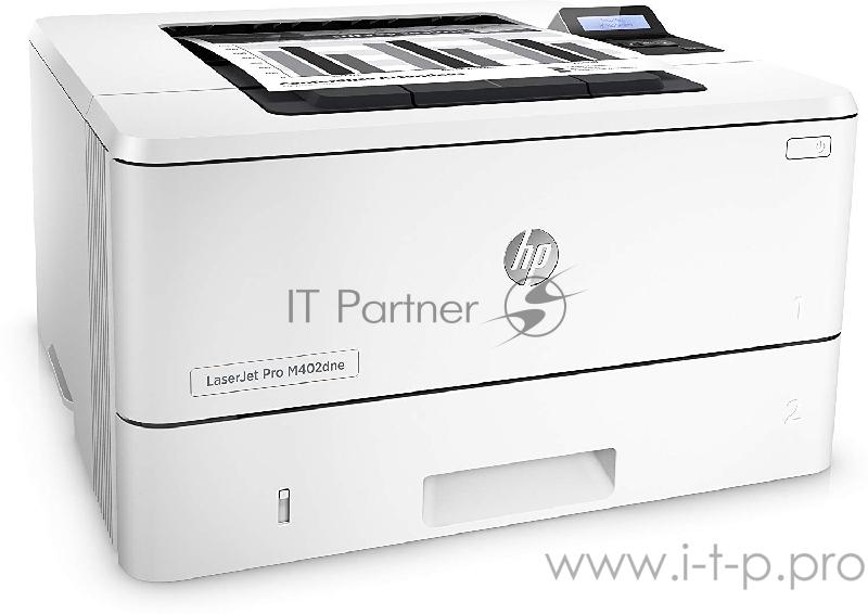 Лазерный принтер HP LaserJet Pro M402dne A4, 1200x1200dpi, белый (USB2.0, LAN)