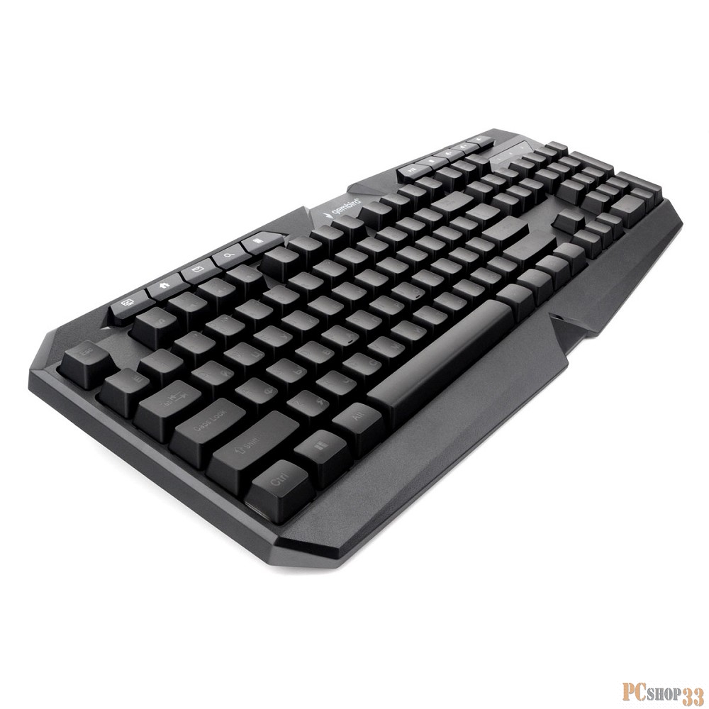 Клавиатура с подсветкой Gembird KB-G420L, USB, черный, 114 кл., м/медиа, Rainbow, кабель 1.5м