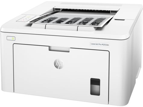 Лазерный принтер HP LaserJet Pro M203dn A4, 600x600dpi, белый (USB2.0, LAN)