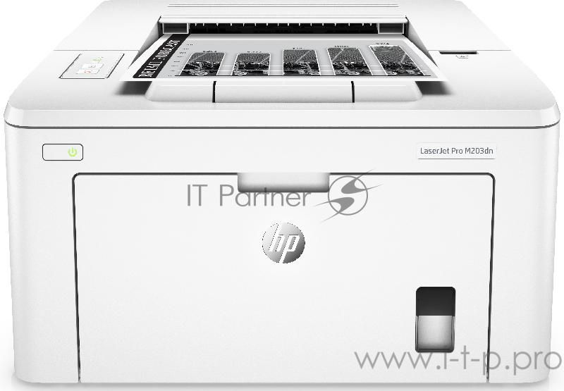 Лазерный принтер HP LaserJet Pro M203dn A4, 600x600dpi, белый (USB2.0, LAN)