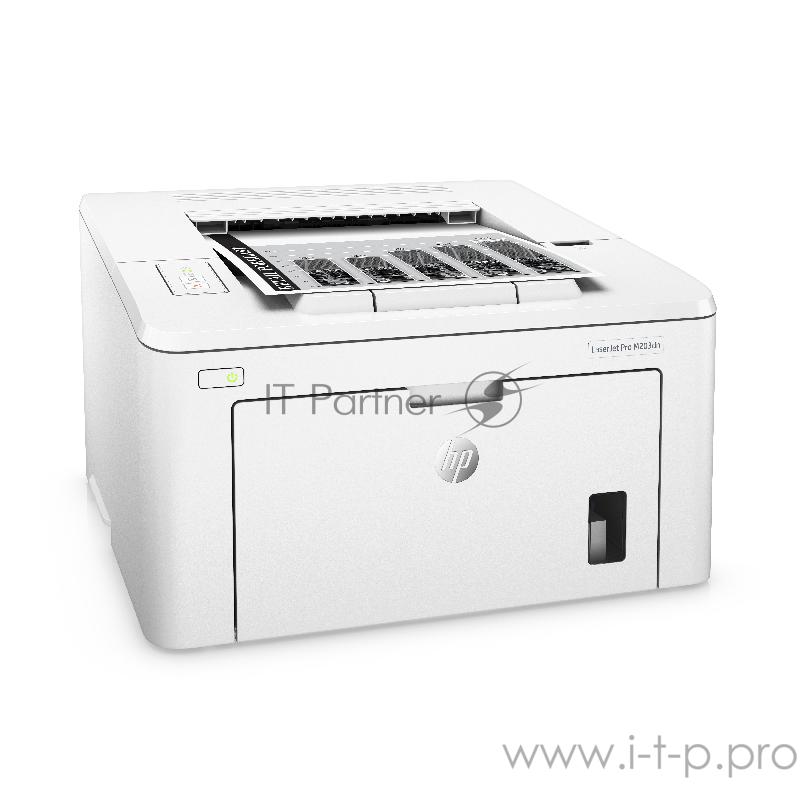 Лазерный принтер HP LaserJet Pro M203dn A4, 600x600dpi, белый (USB2.0, LAN)
