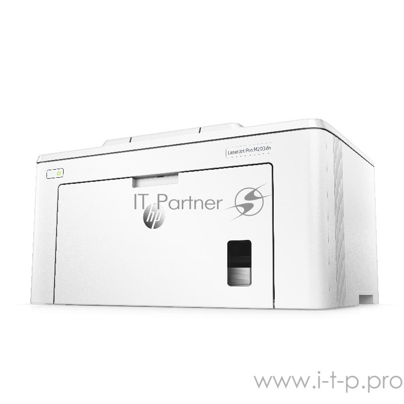 Лазерный принтер HP LaserJet Pro M203dn A4, 600x600dpi, белый (USB2.0, LAN)